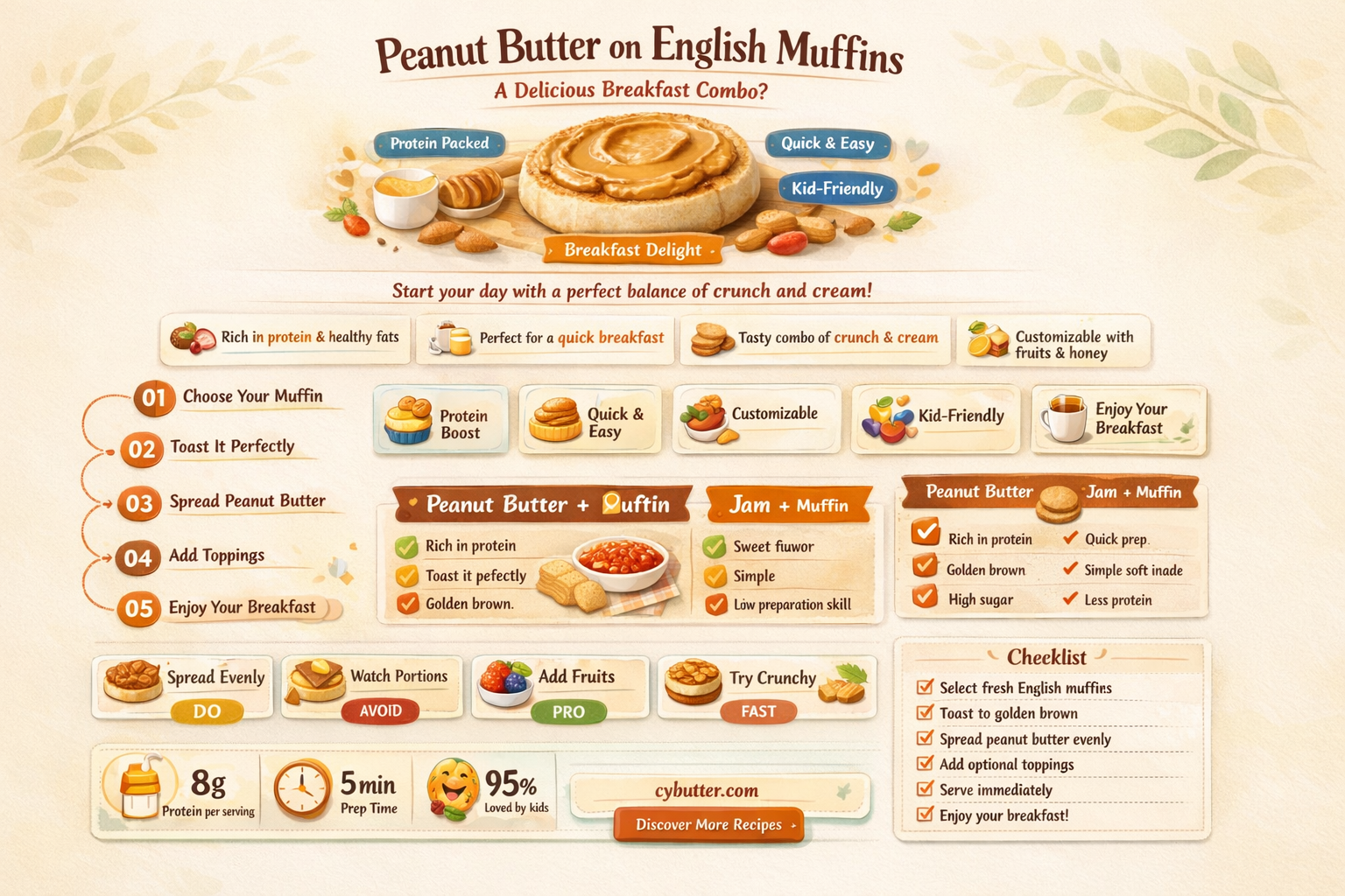 does peanut butter taste good on english muffins