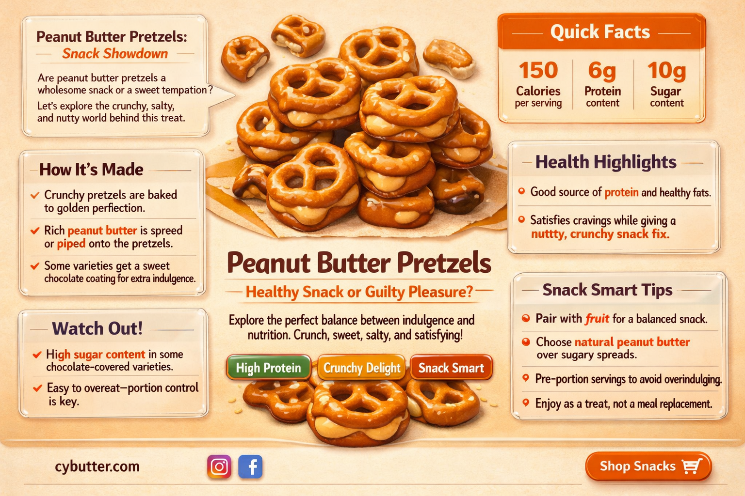are peanut butter pretzels good for you