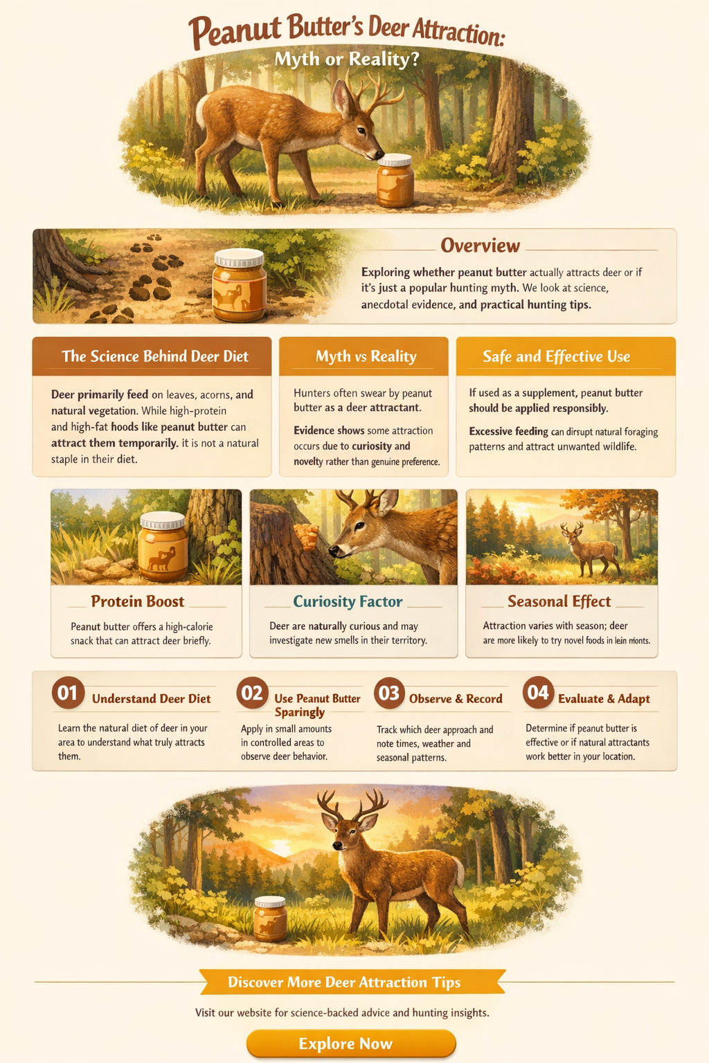 does peanut butter attract deer