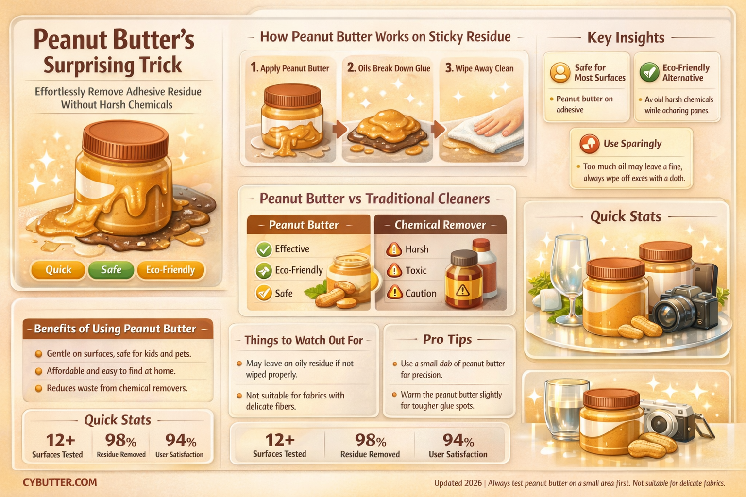 does peanut butter get ride of adhesive