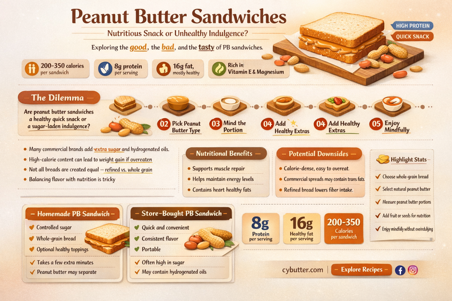 how good are peanut butter sandwiches for you
