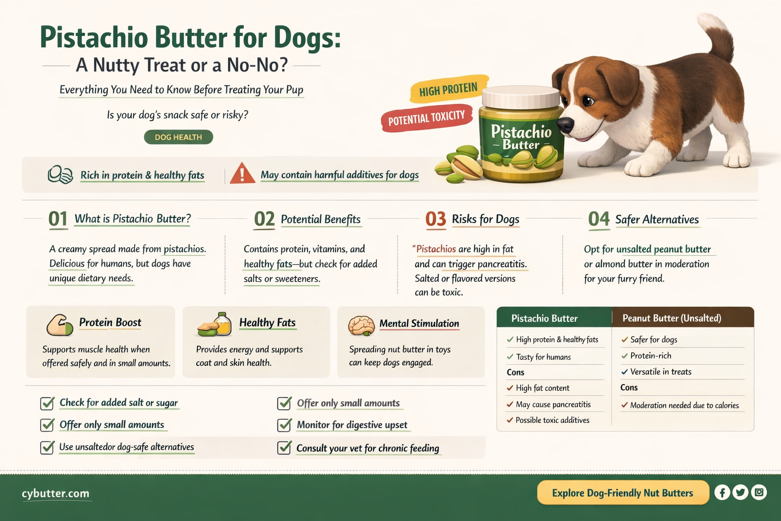 can dogs have pistachio butter
