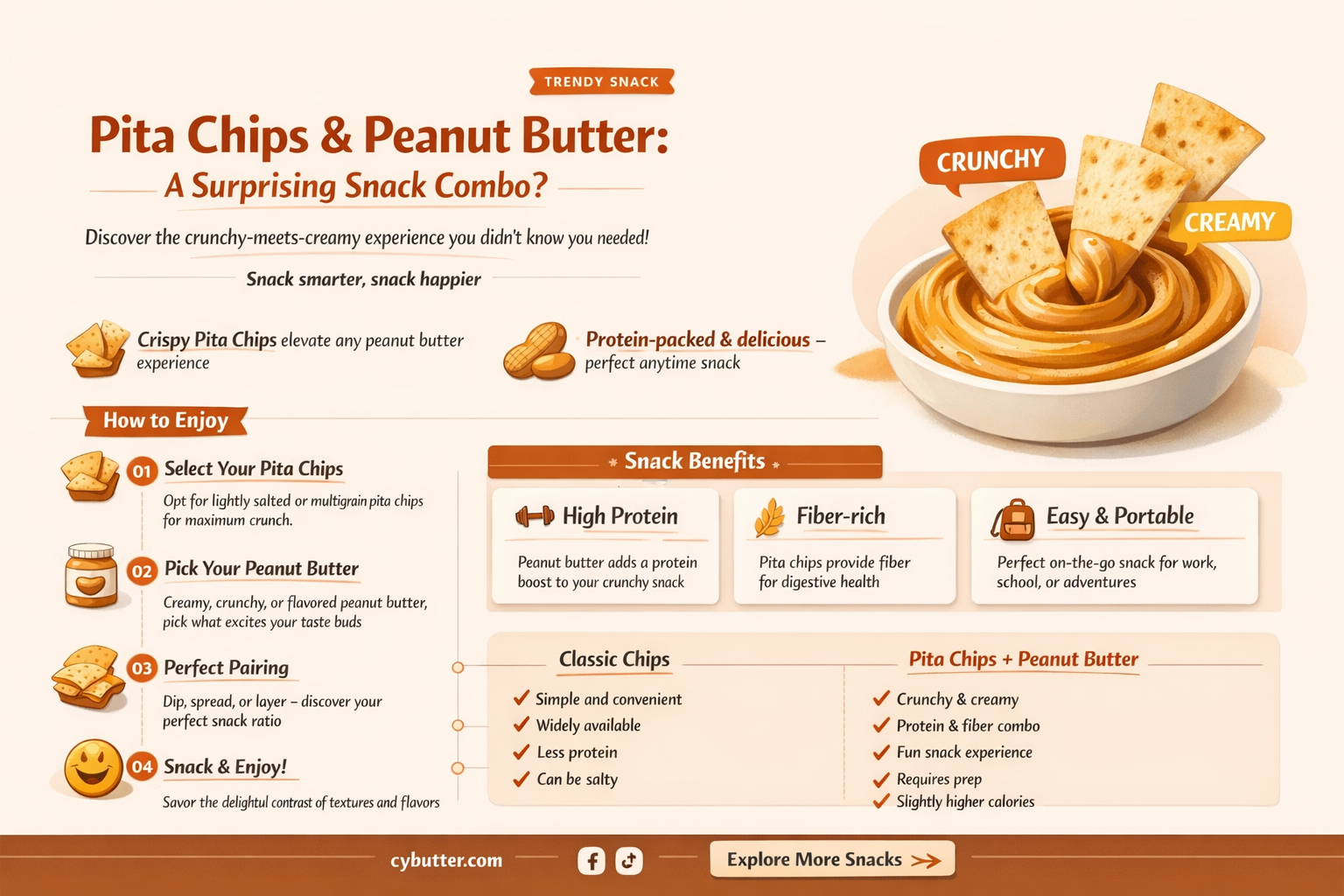 are pita chips good with peanut butter