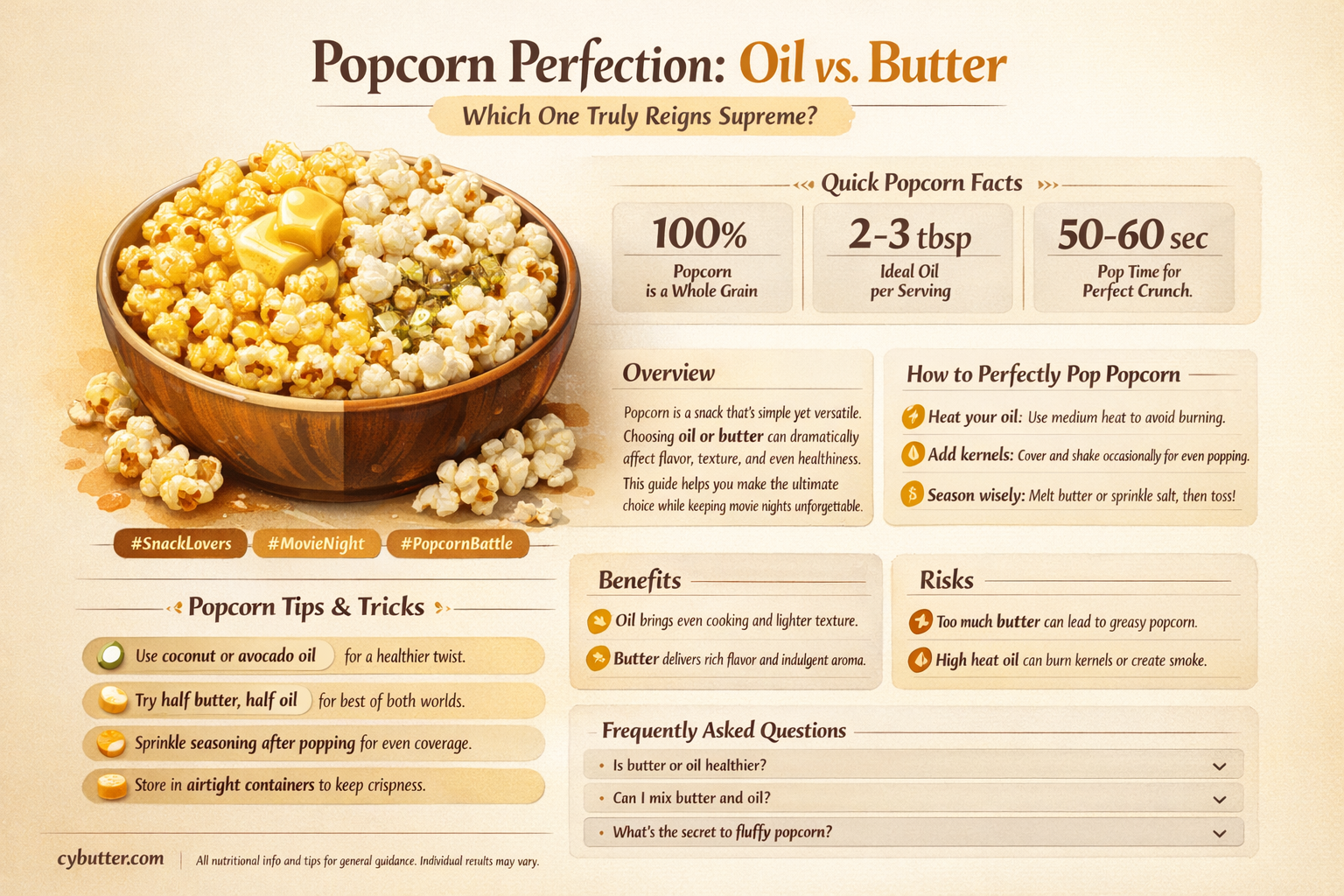 do you make popcorn with oil or butter