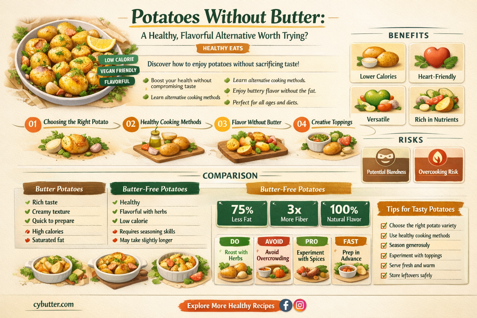 are potatoes good without butter