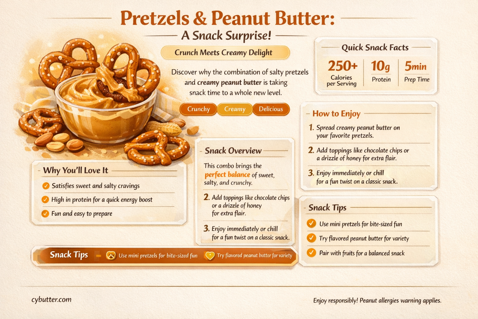are pretzels and peanut butter good