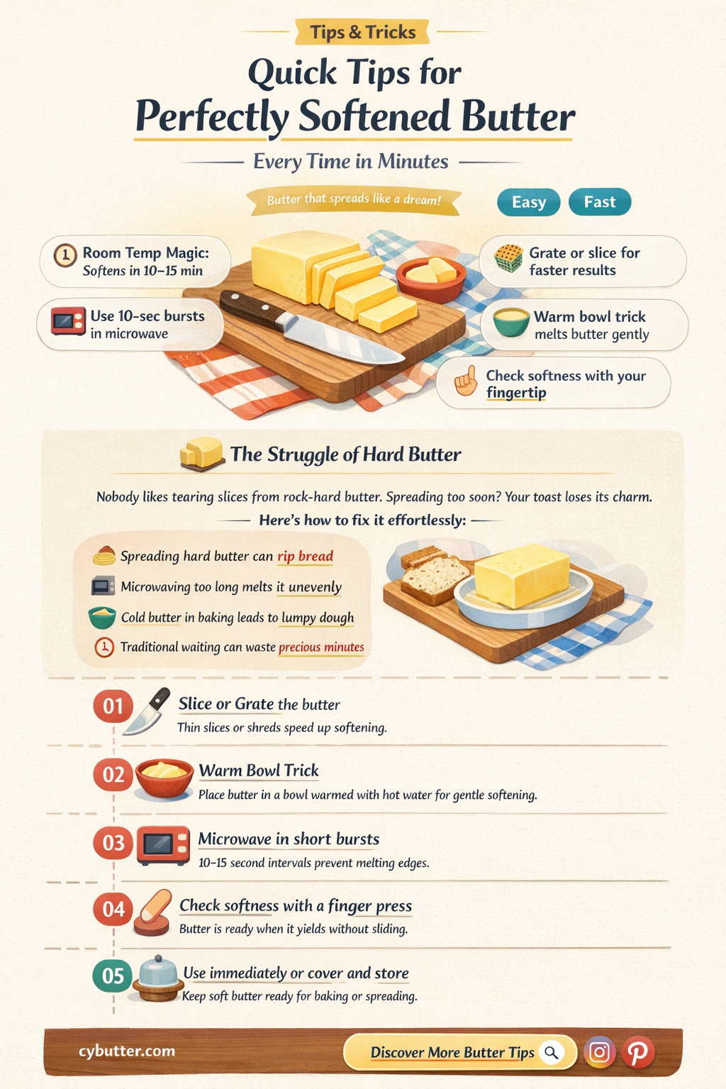 how do you get softened butter