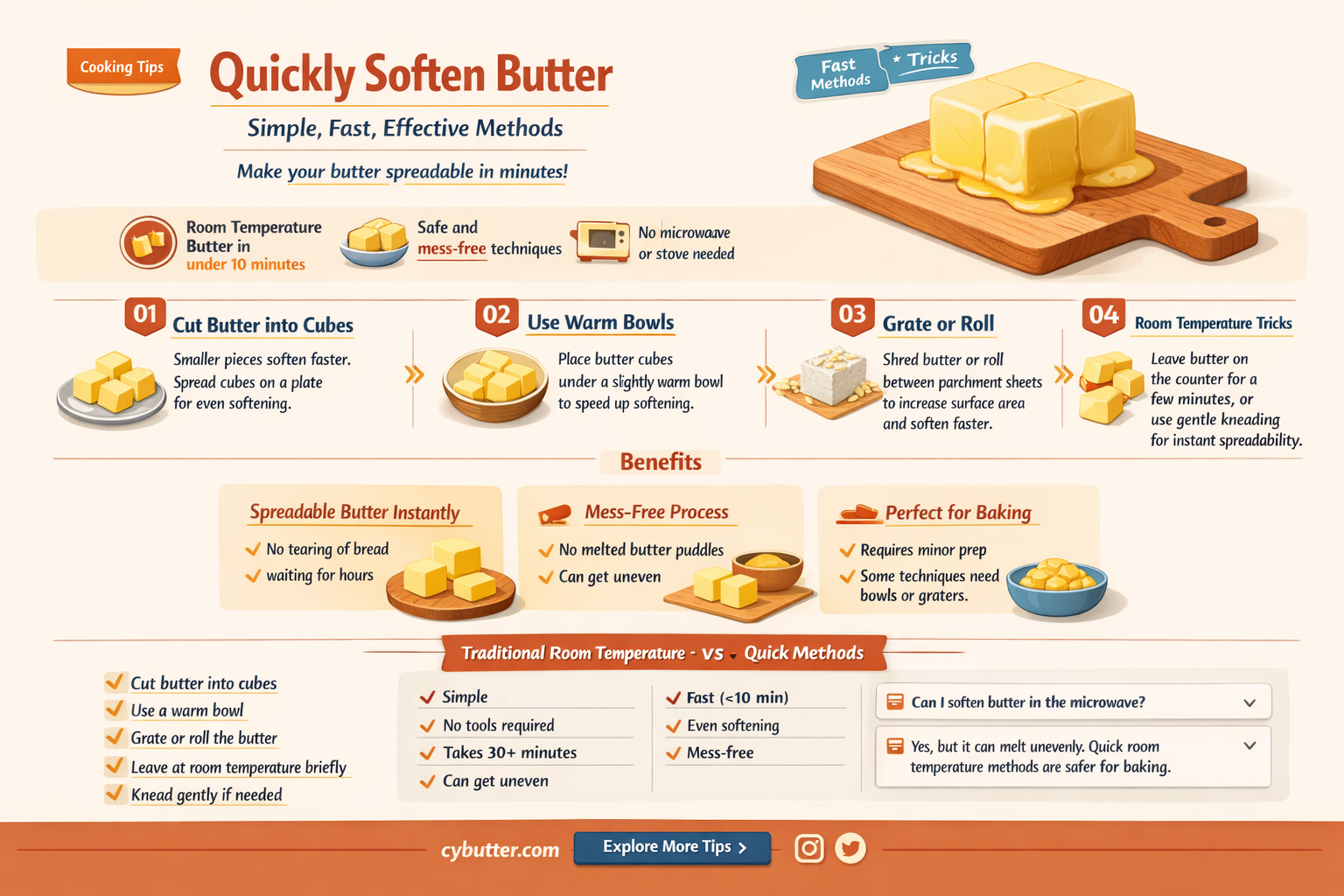 how do you get butter to room temp fast