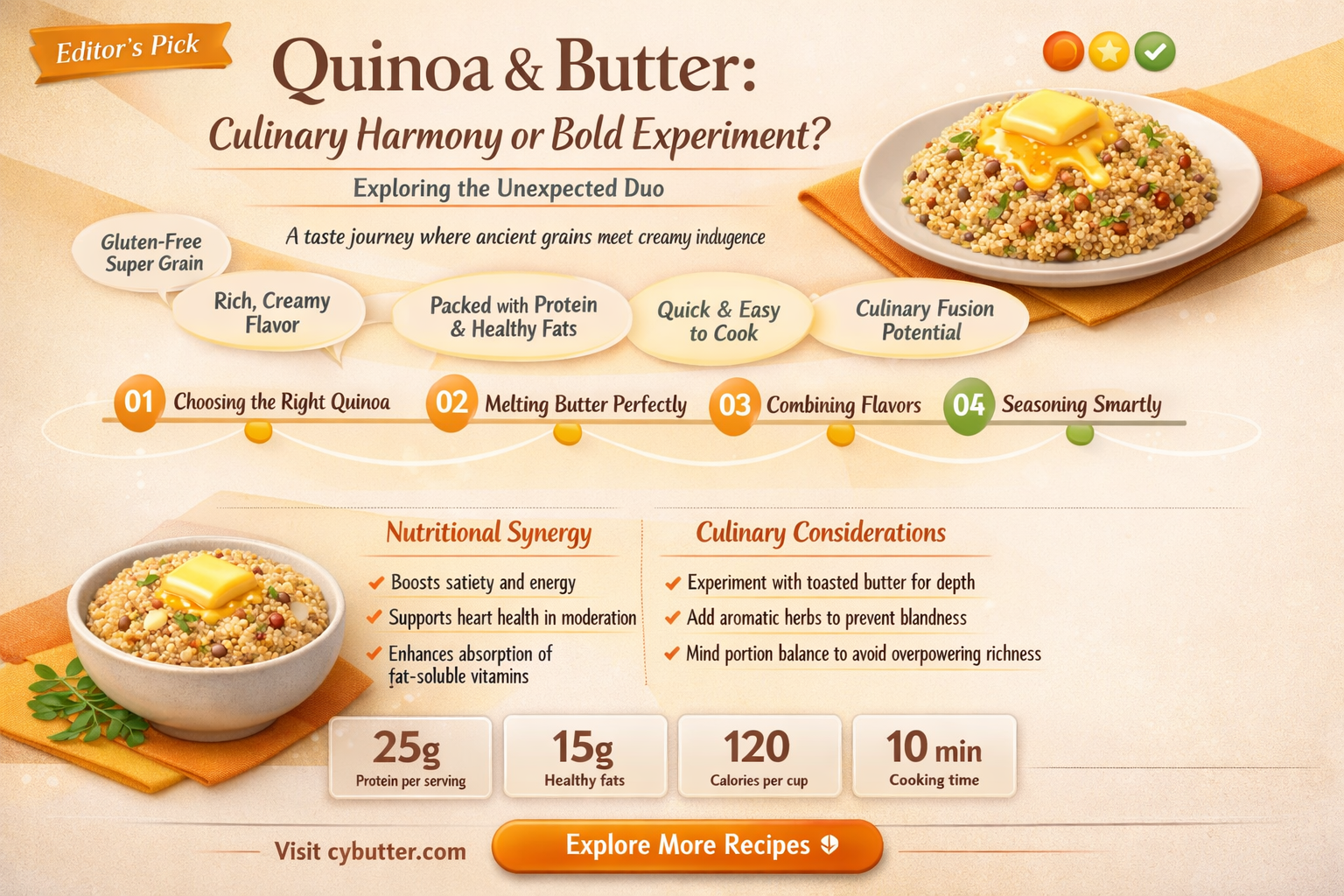 does quinoa taste good with butter