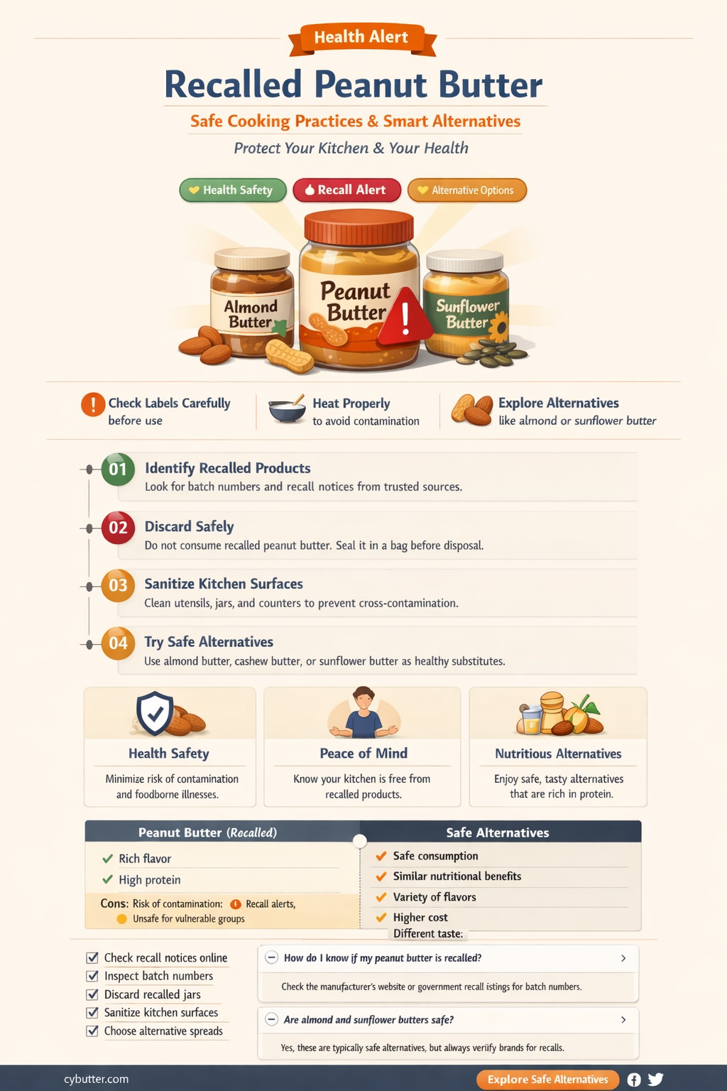 can i cook with recalled peanut butter