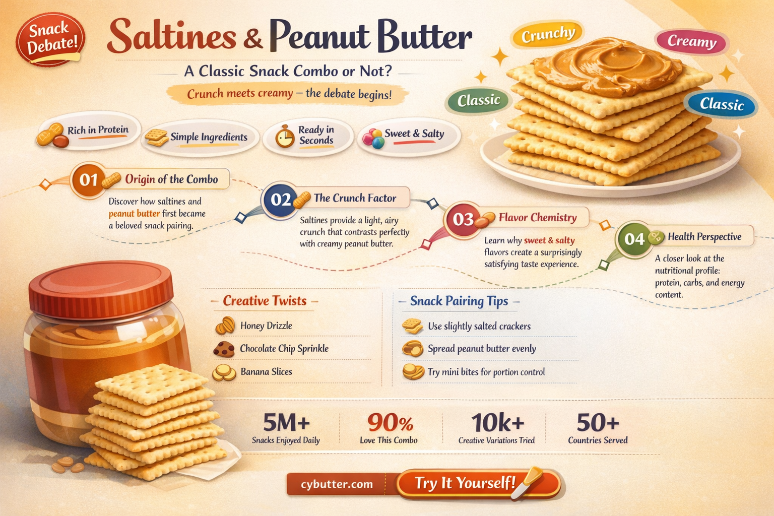 are saltines and peanut butter a good mix