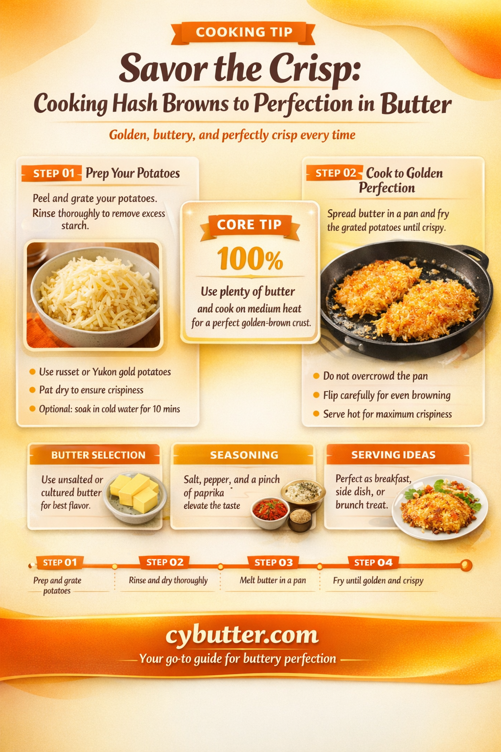 can i cook hash browns in butter