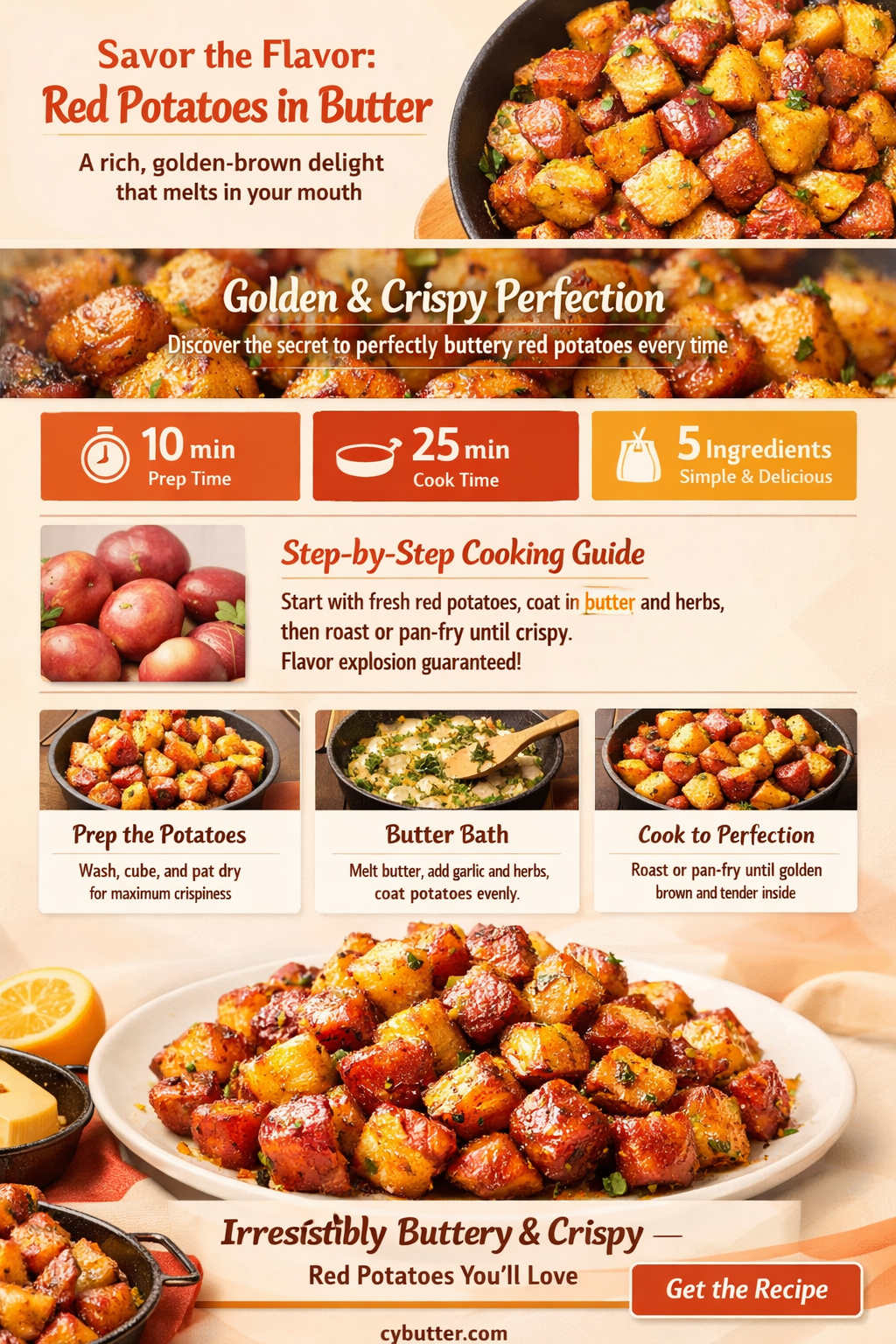 can i cook red potatoes in butter