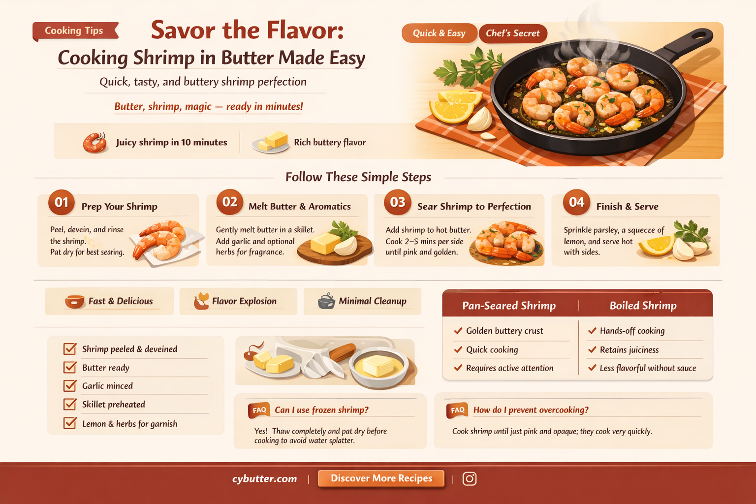 can i cook shrimp in butter