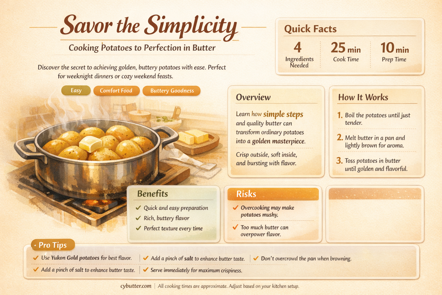 can i cook potatoes in butter