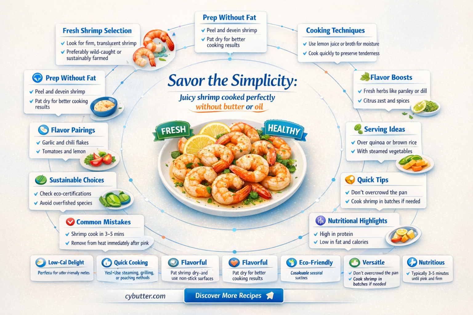 can you cook shrimp without butter or oil