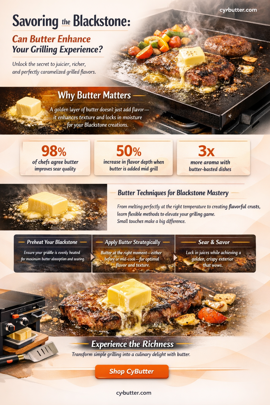 can i use butter on blackstone