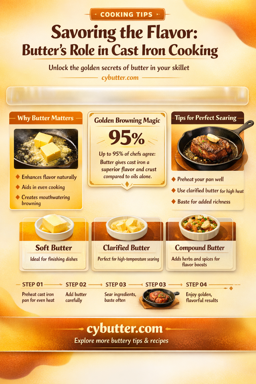 can you use butter on cast iron