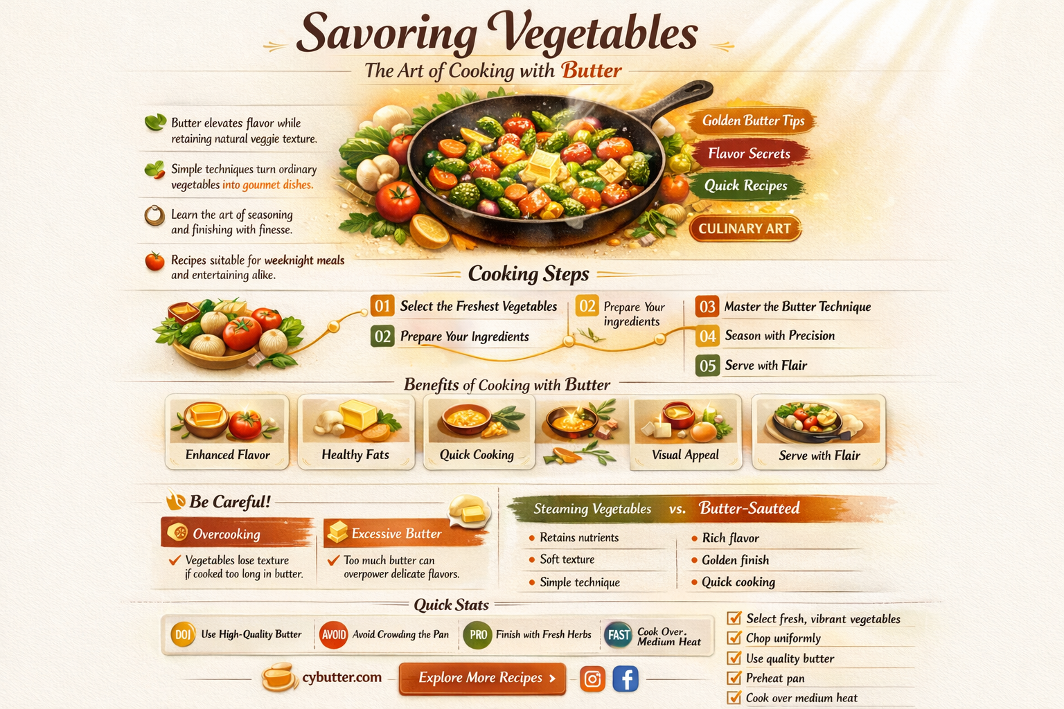 can i cook veggies with butter