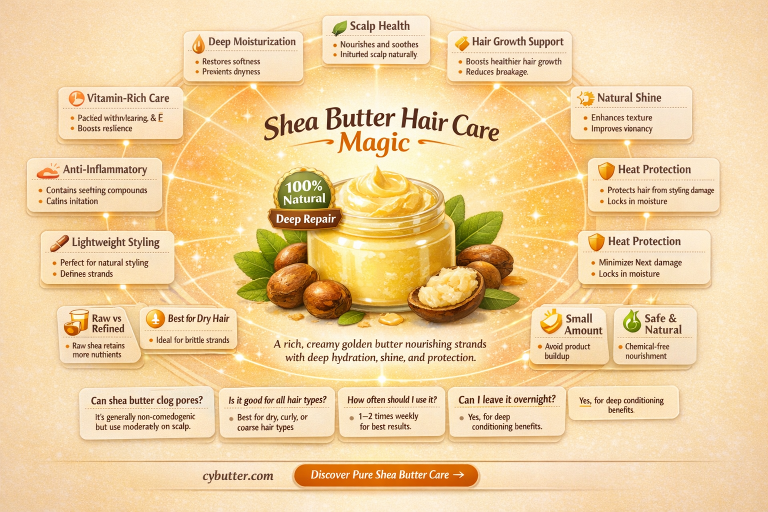 how good is shea butter for the hair