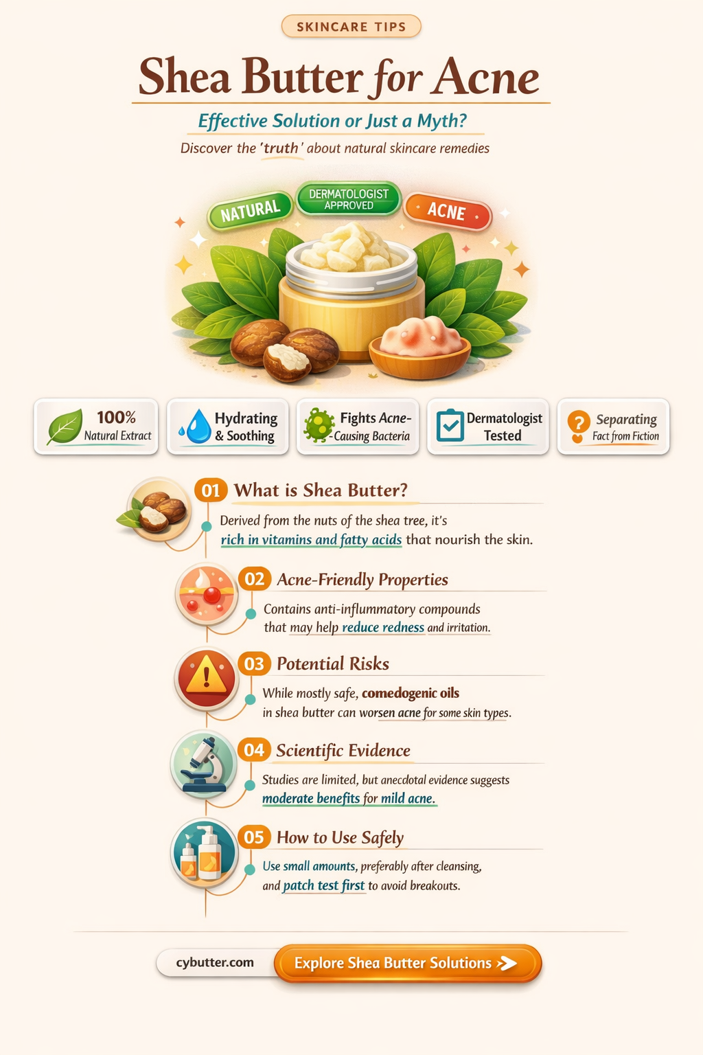 does shea butter get rid of acne
