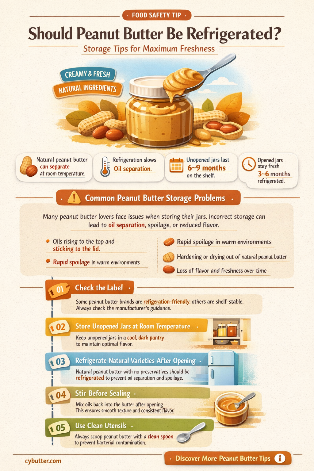 does peanut butter get refrigerated