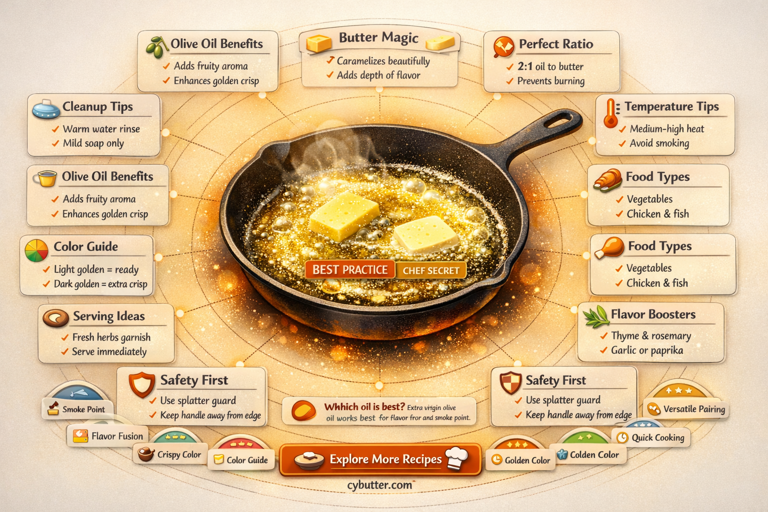 can you fry in olive oil and butter