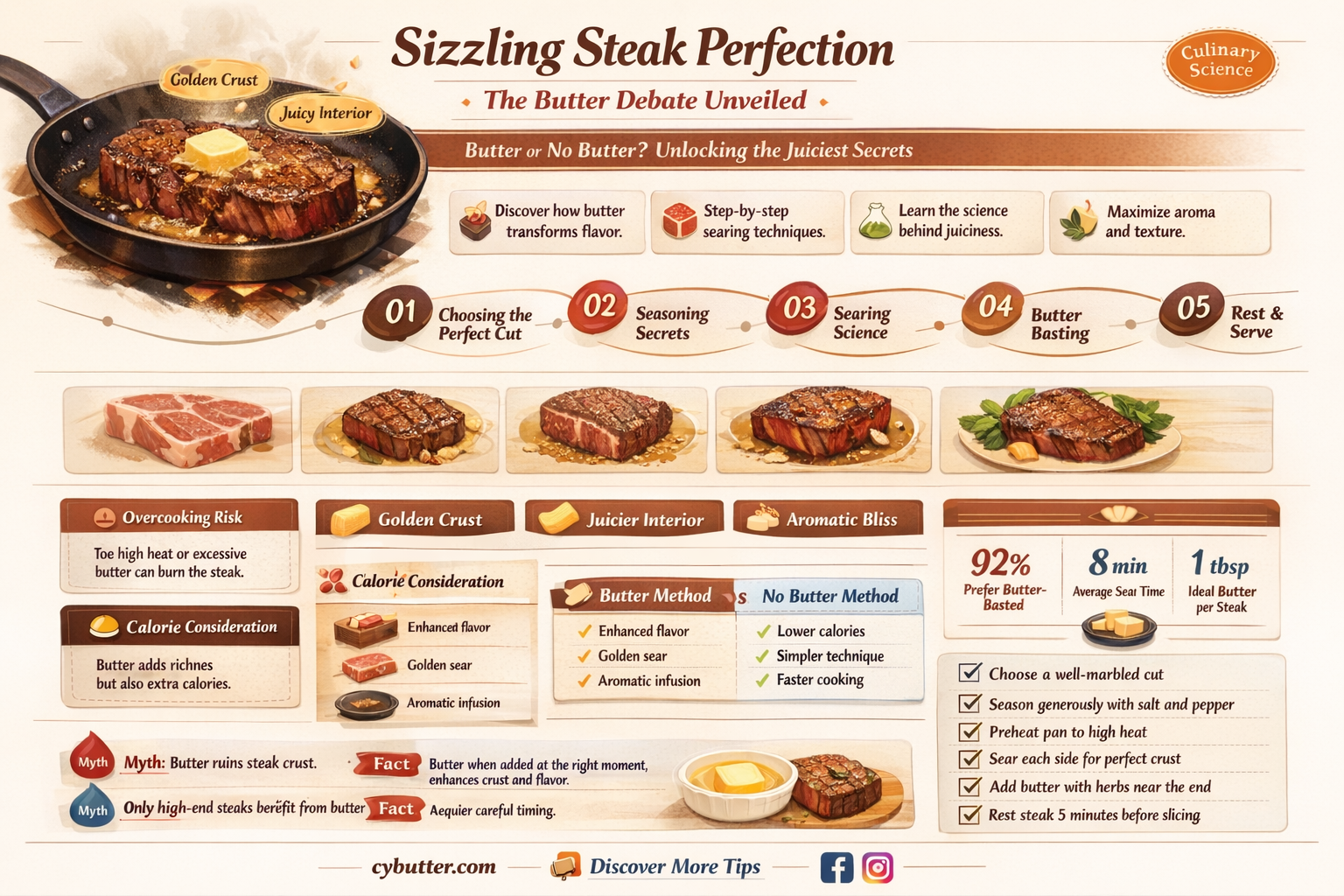do you cook steak with butter