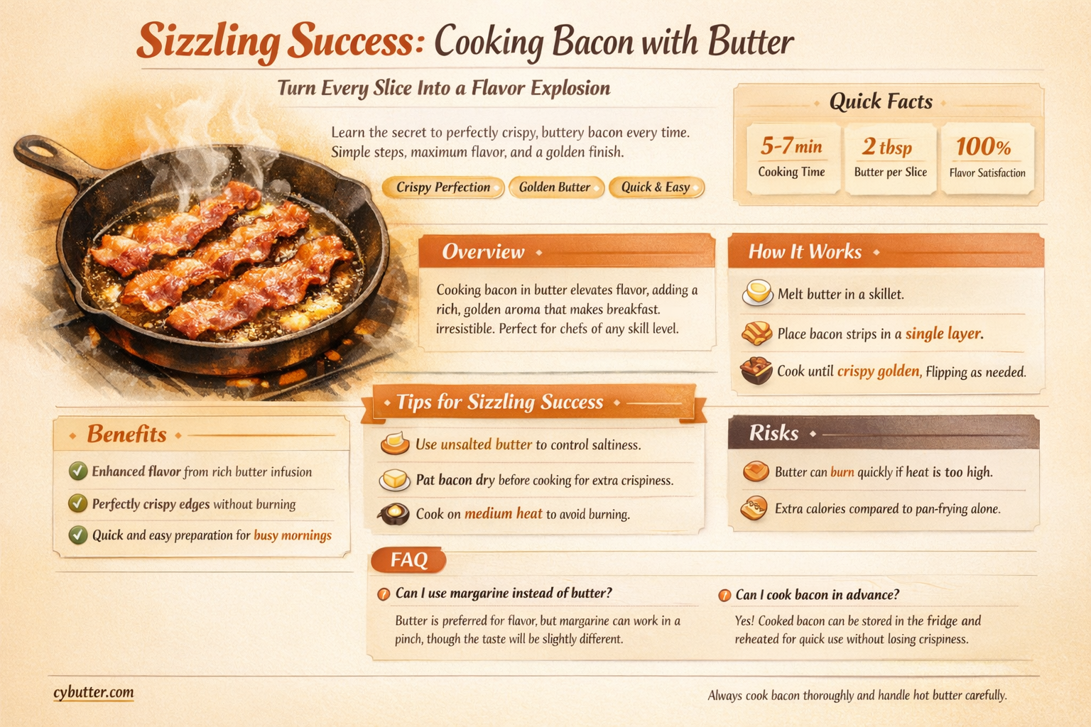 can you cook bacon with butter