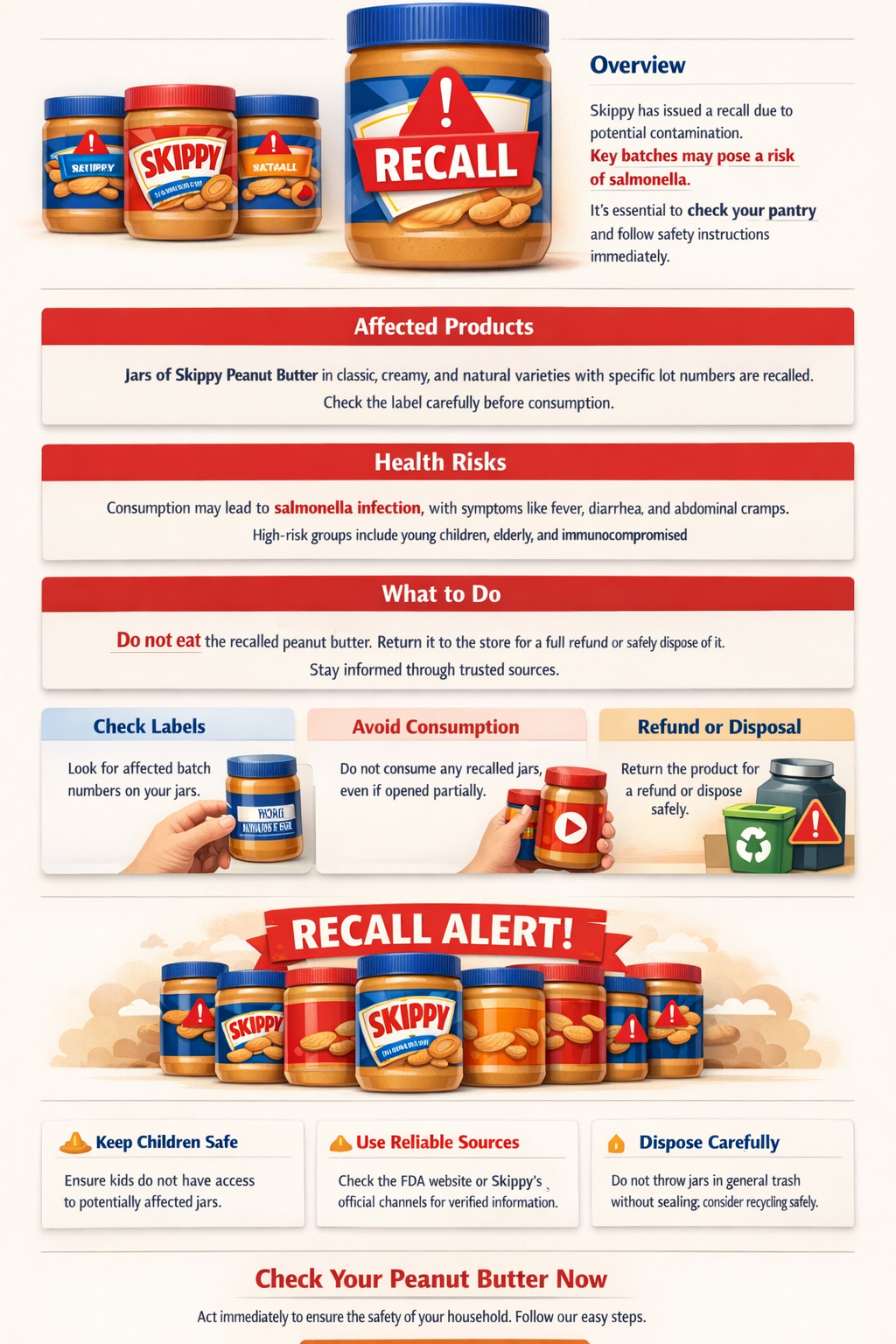 did skippy peanut butter get recalled