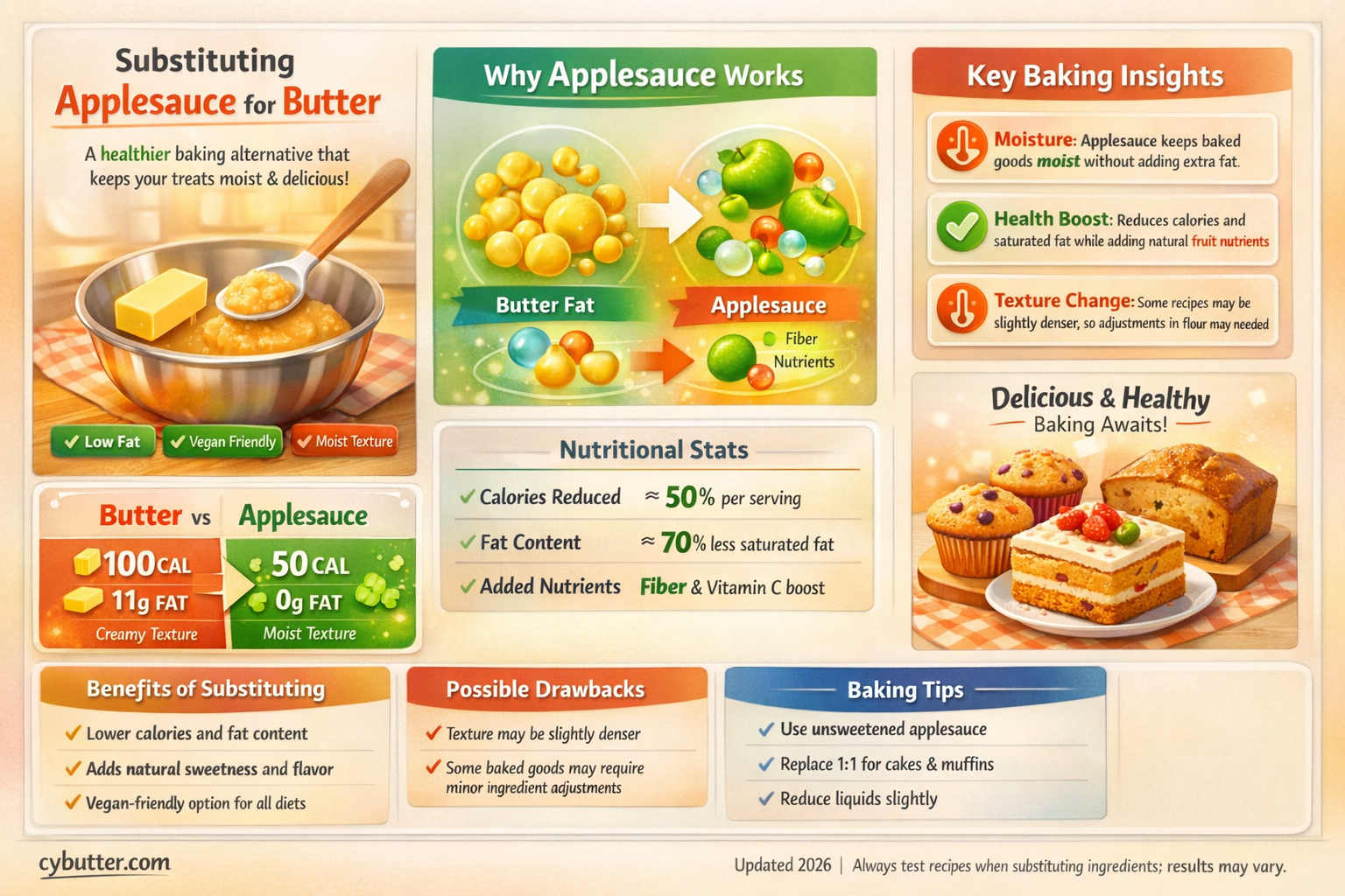 can i use applesauce instead of butter
