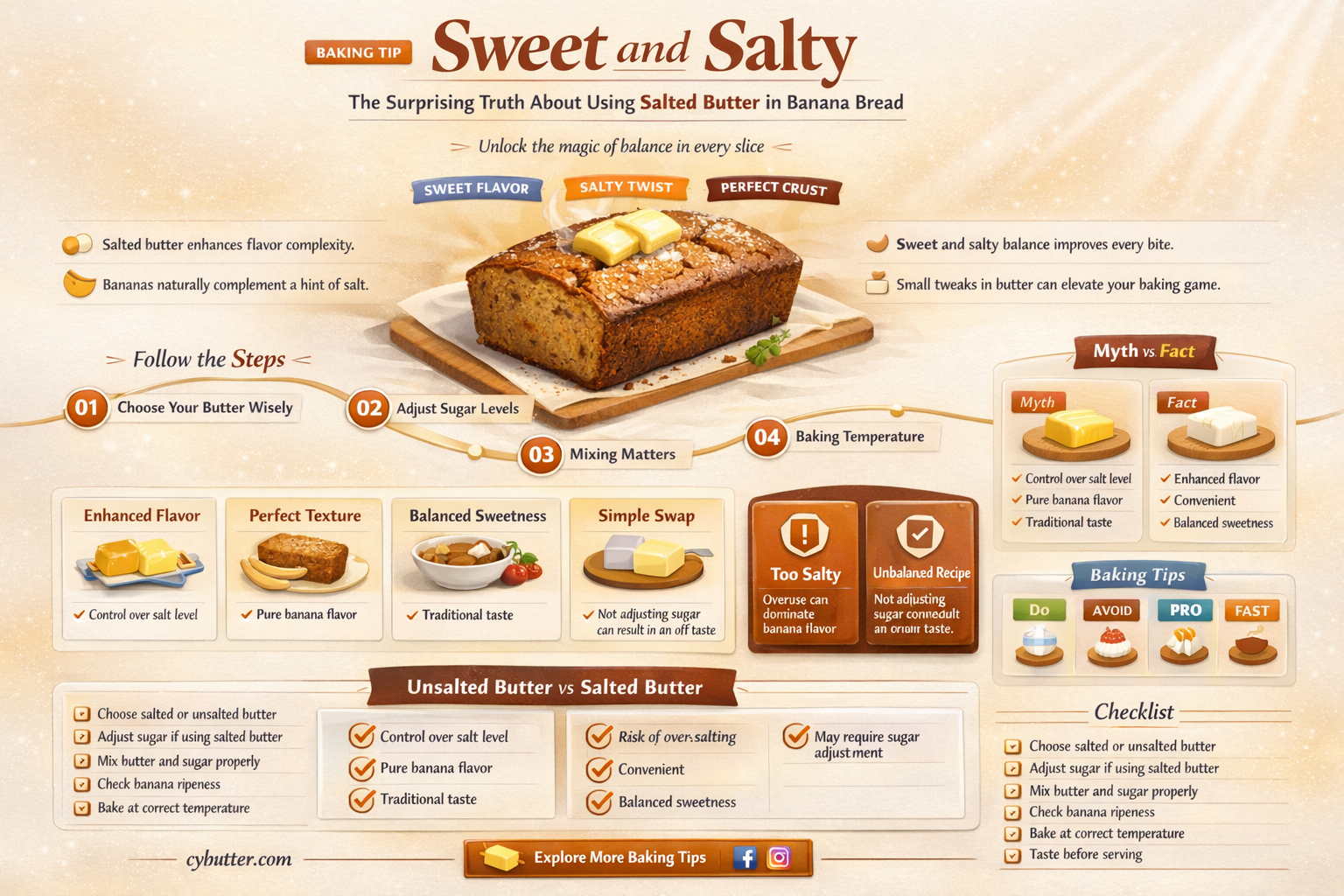 can you use salted butter for banana bread