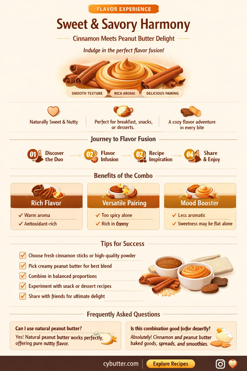 do cinnamon and peanut butter go together