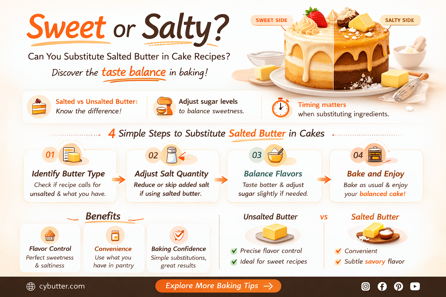 can i use salted butter instead of unsalted for cake