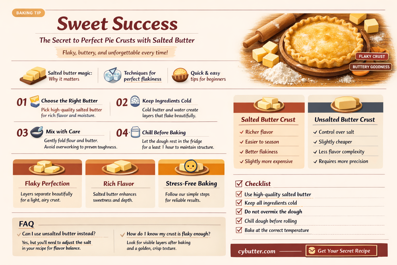 can you use salted butter for pie crust