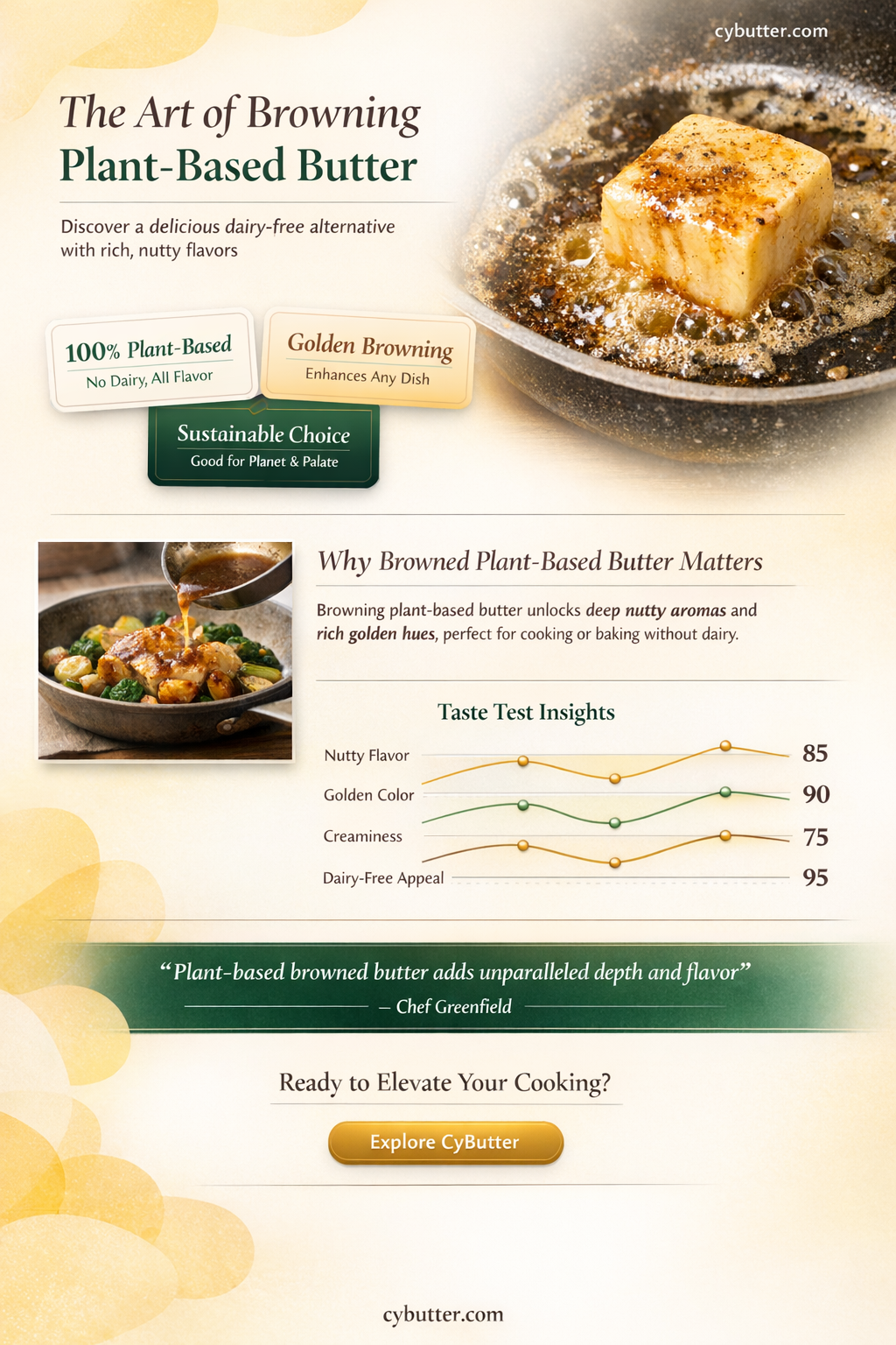 can you brown plant based butter
