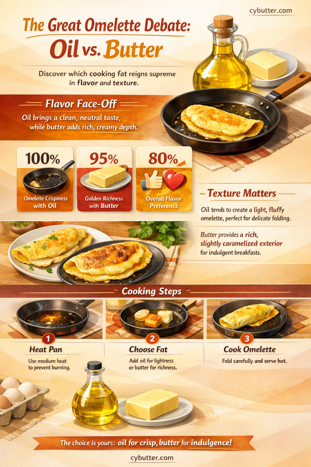 do you need oil or butter to make omelette