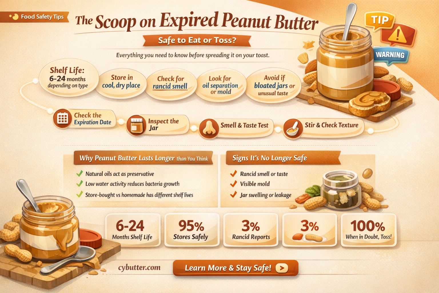 can you use expired peanut butter