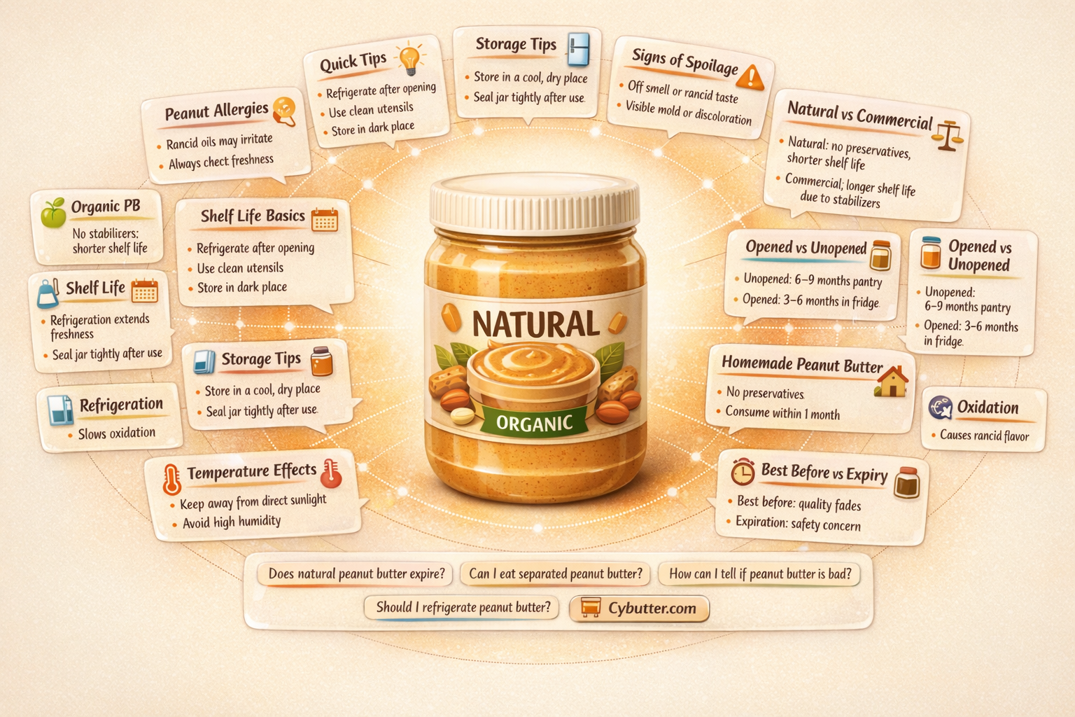 does natural peanut butter expire