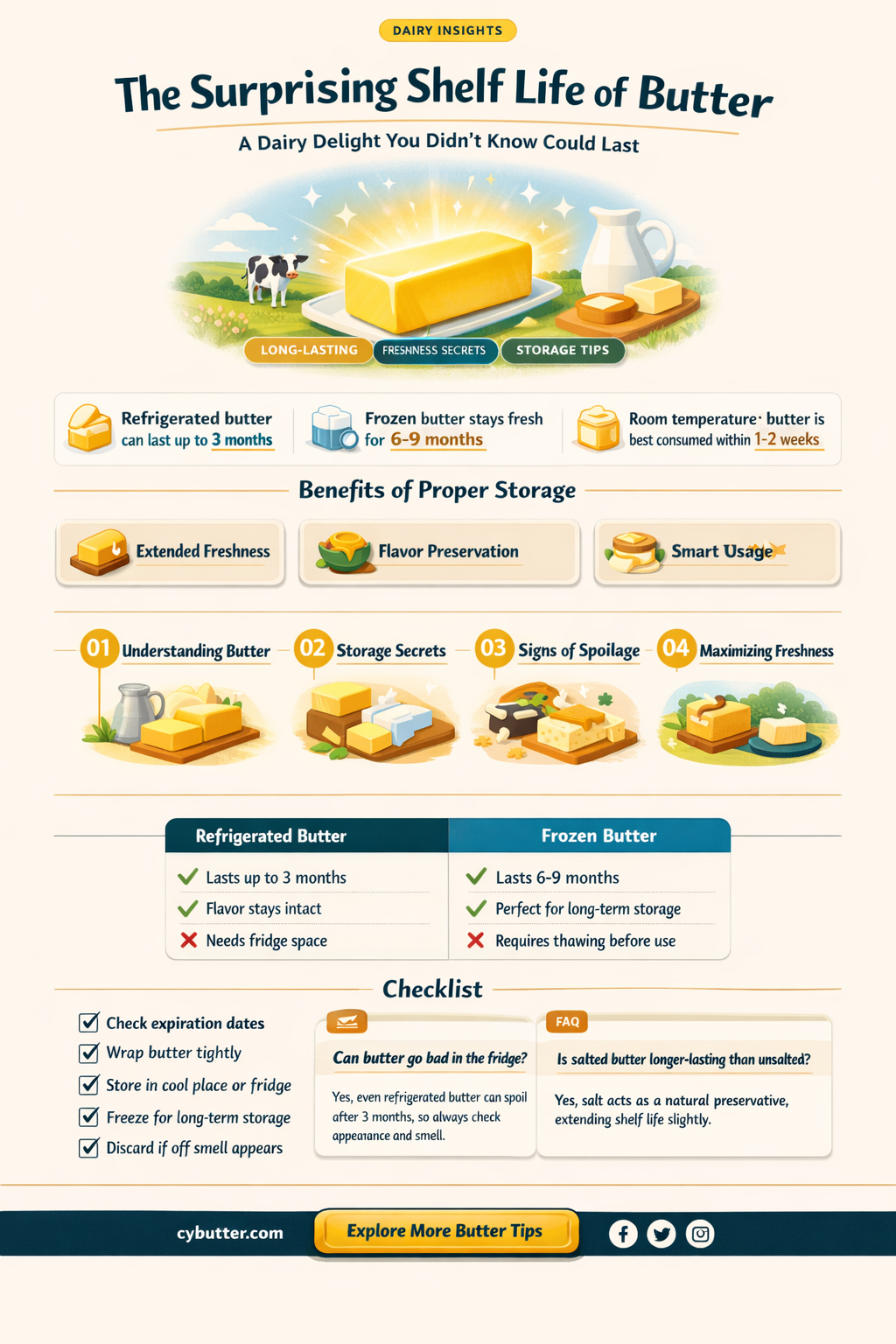 does butter last a long time