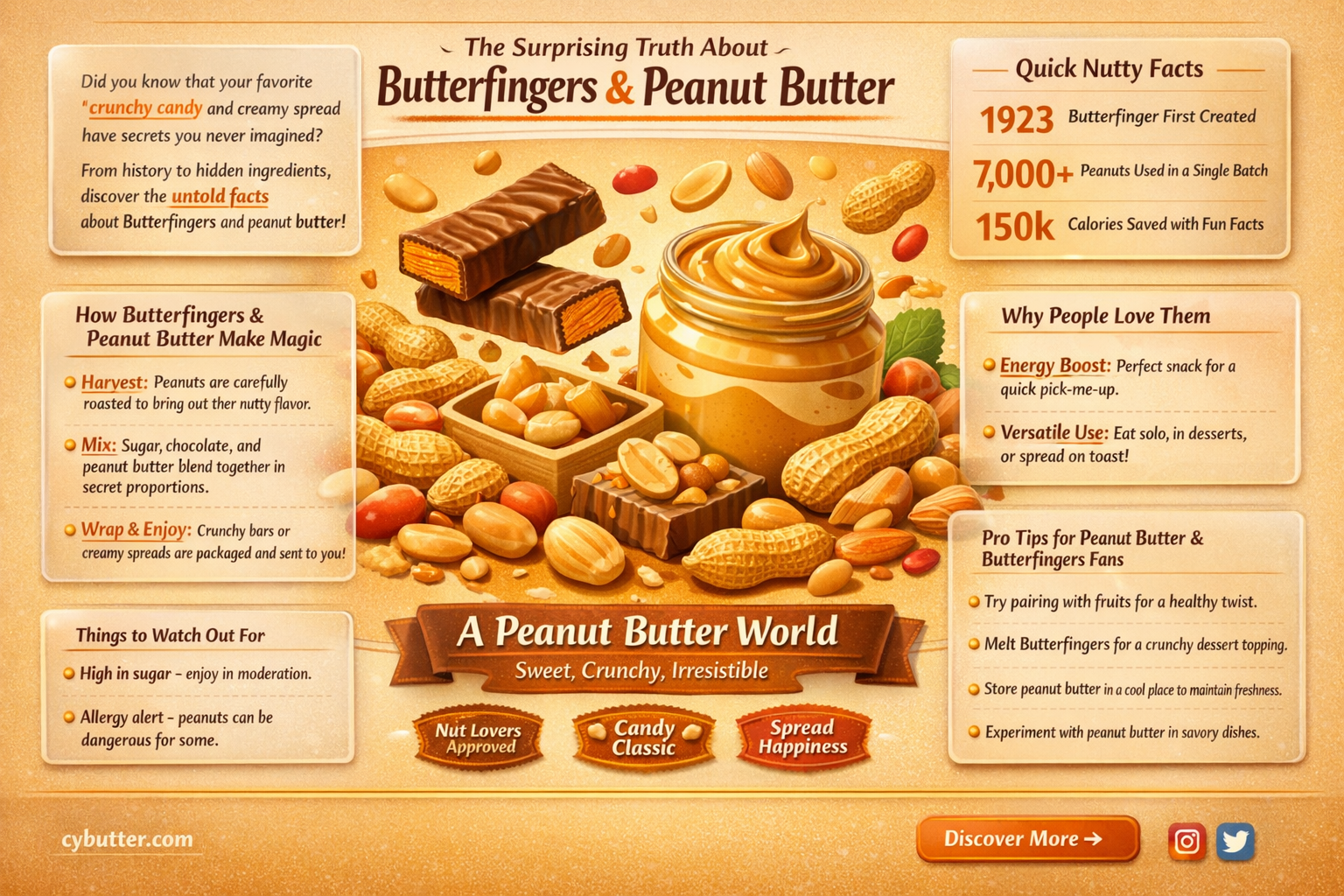 do butterfingers have peanut butter