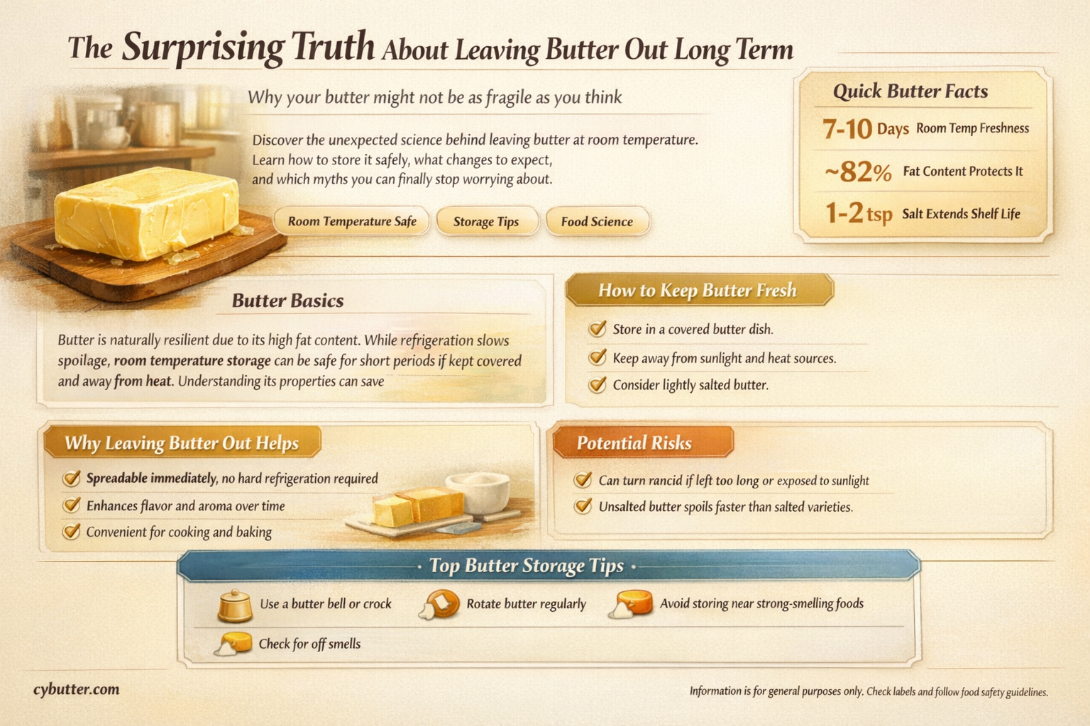 can you leave butter out long term