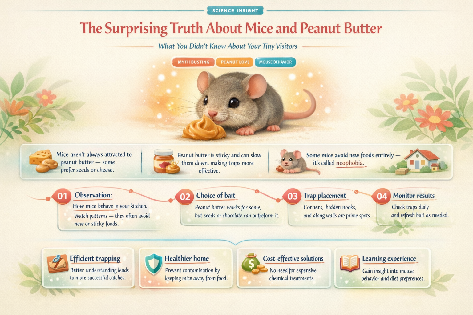 do mice eat peanut butter