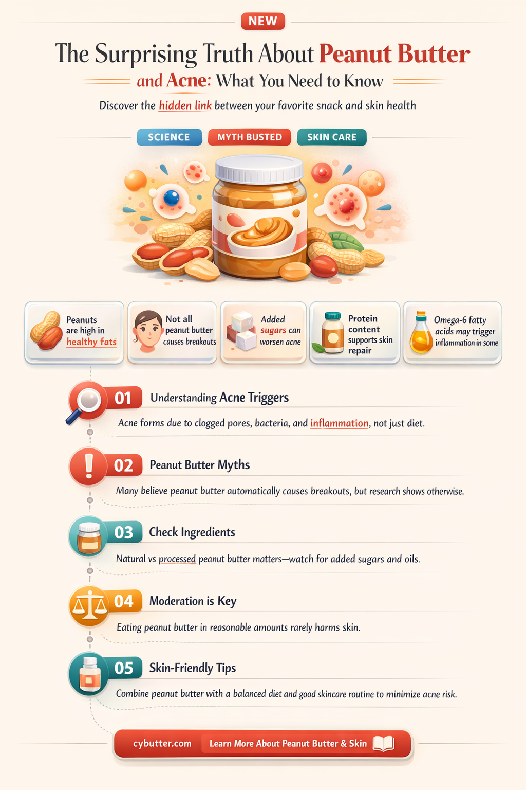 can peanut butter cause acne