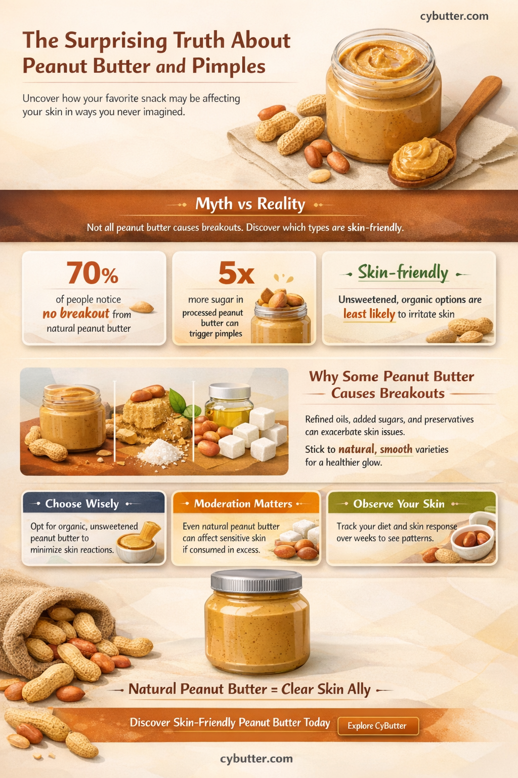 can peanut butter give you pimples