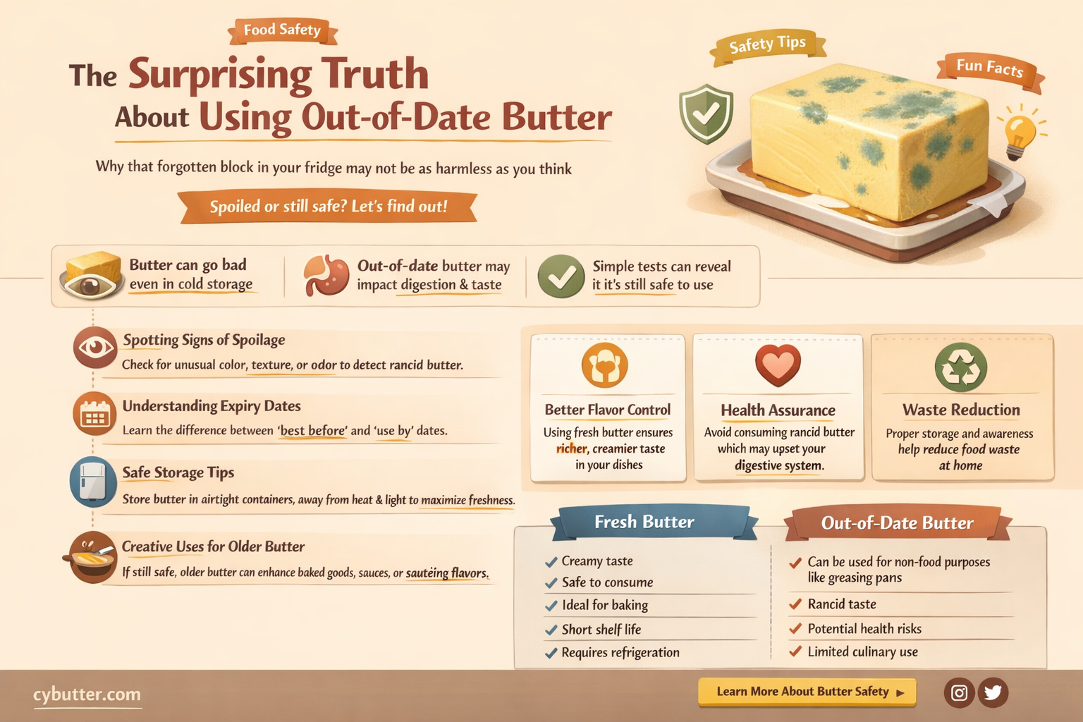can you use out of date butter