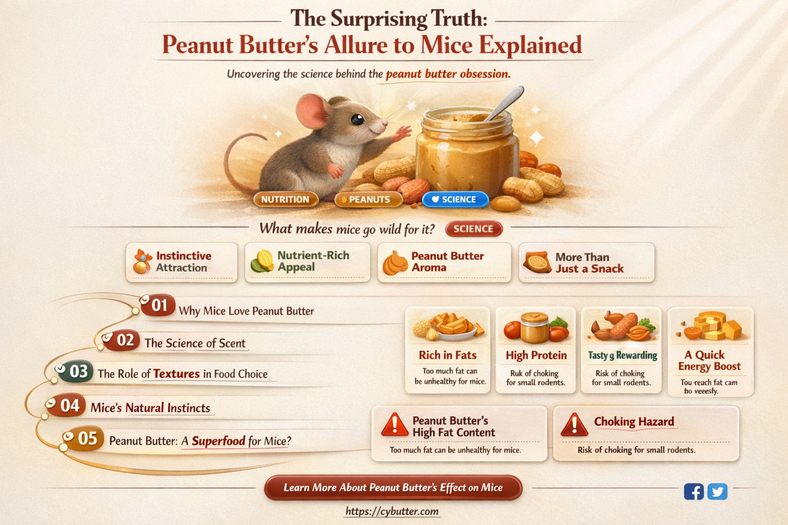 are mice attracted to peanut butter