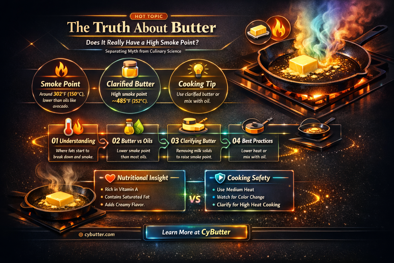 does butter have a high smoke point