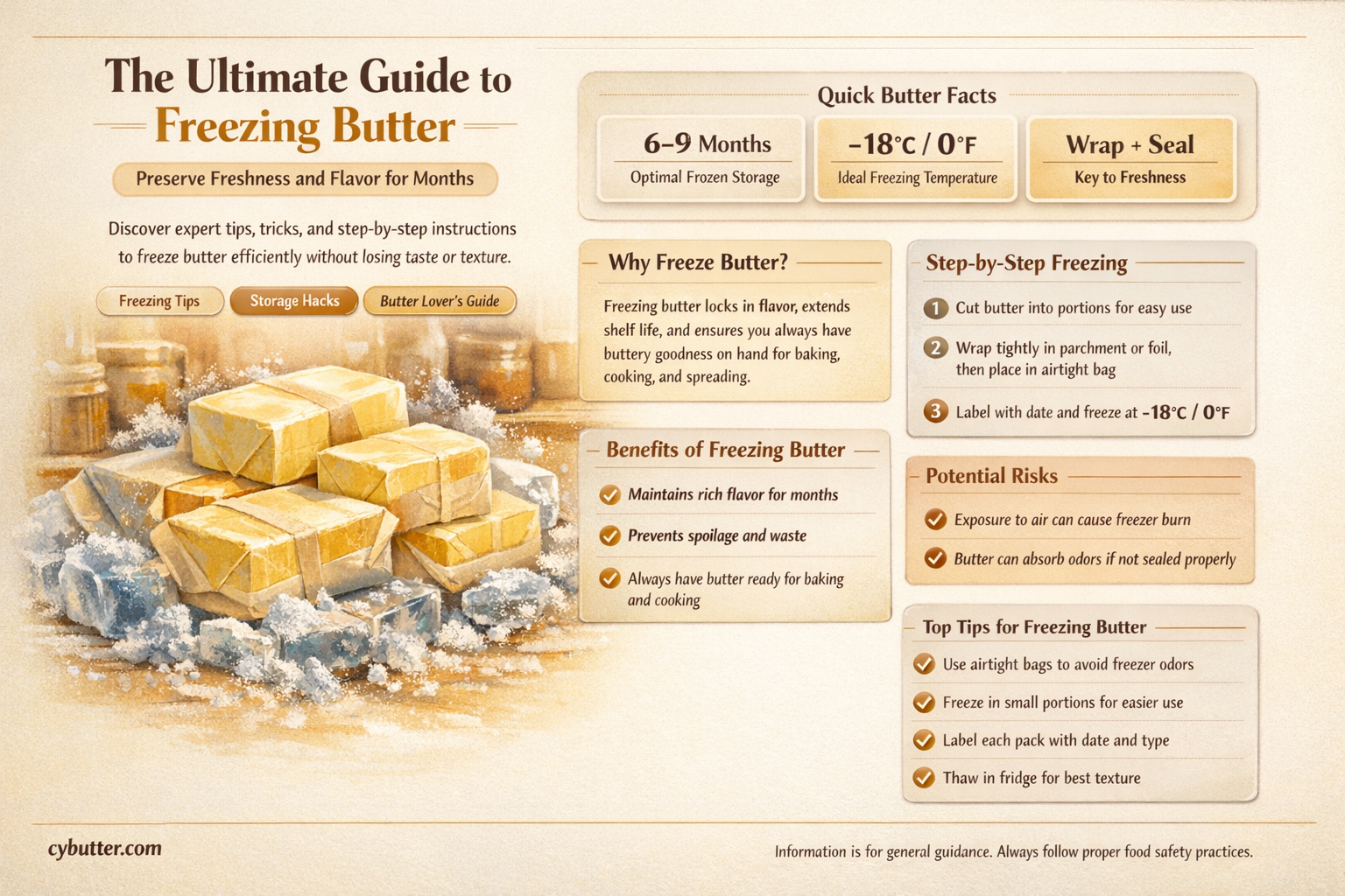 can you freeze tubs of butter