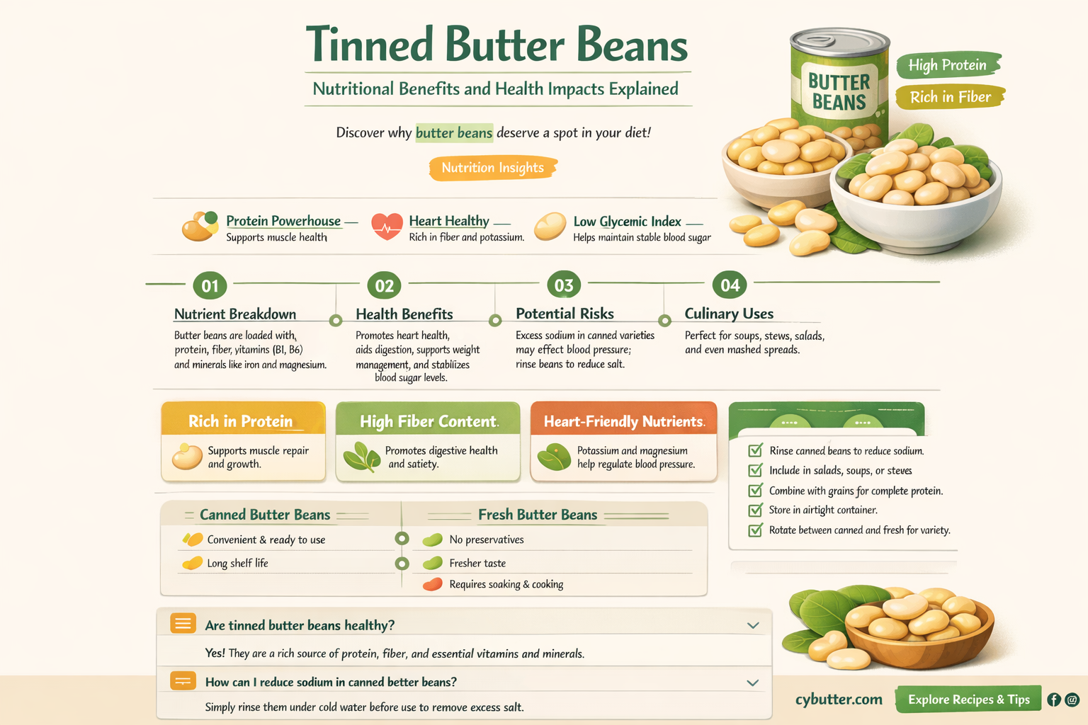 are tinned butter beans good for you